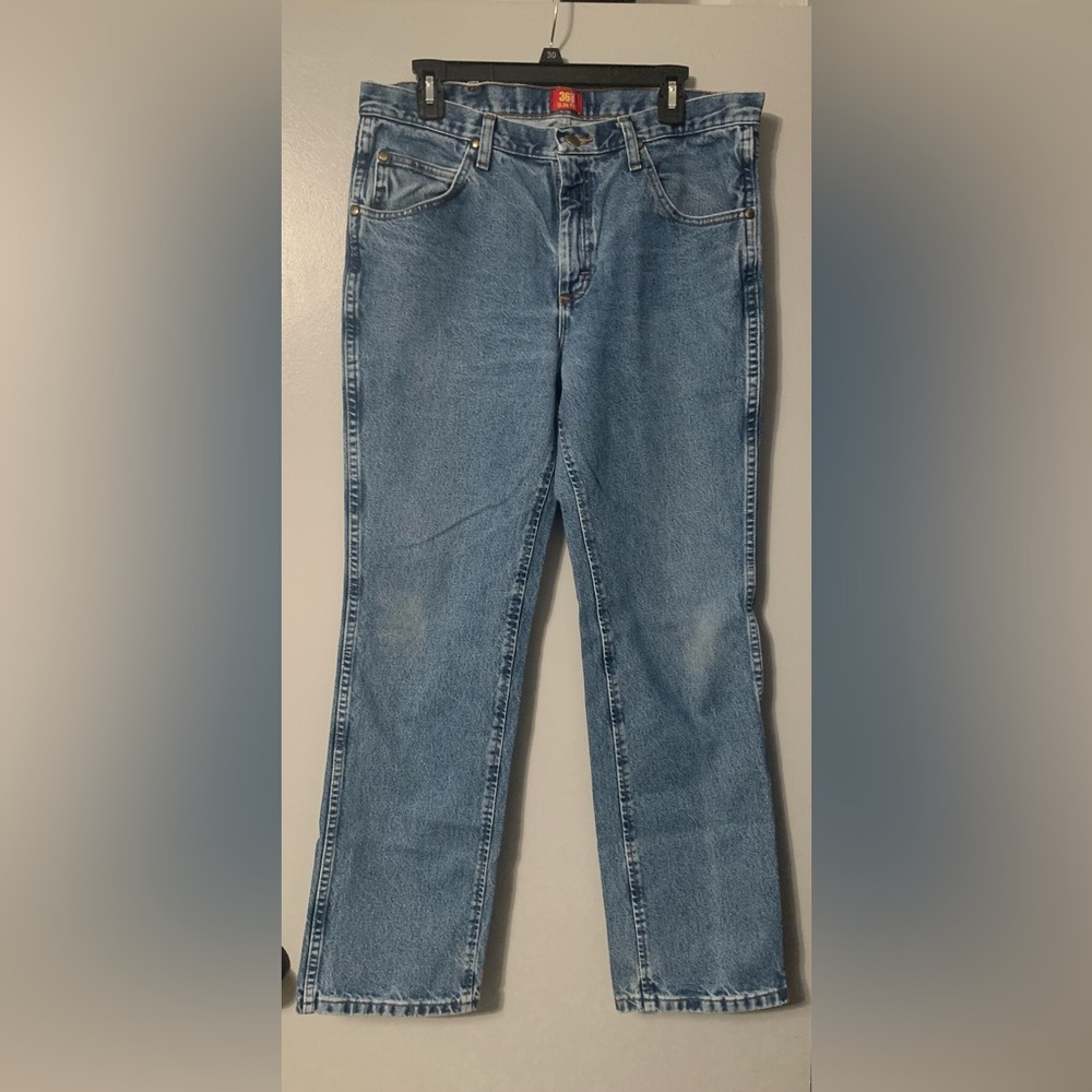 Wrangler Men's Slim Straight Blue Jeans